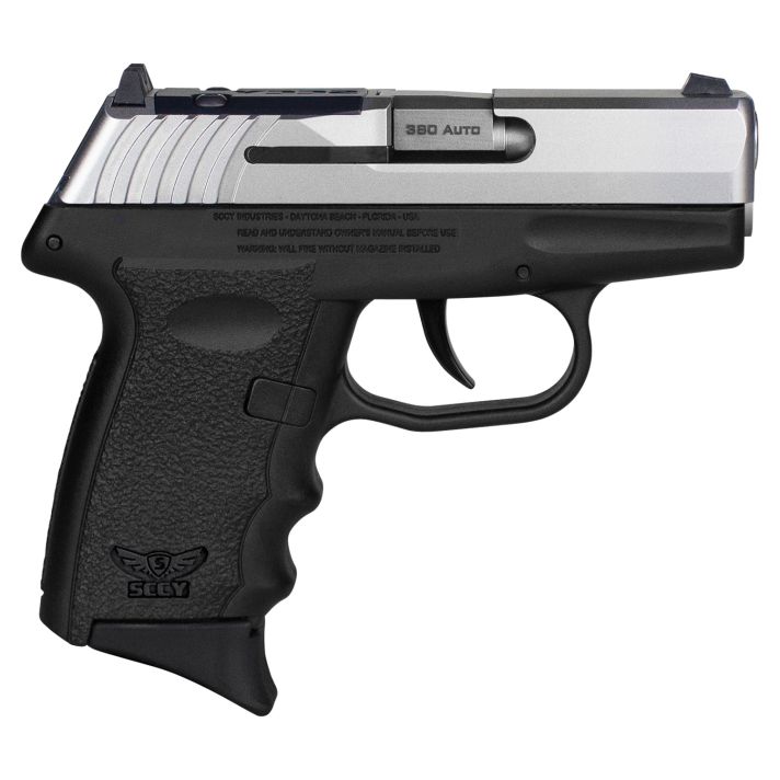 SCCY Industries CPX3TTBKRDRG3 CPX-3 RD Sub-Compact Frame 380 ACP 10+1, 2.96" Stainless Quadlock Barrel Stainless Steel Serrated Slide, Black Polymer Frame w/Finger Grooves, No Safety, Right Hand