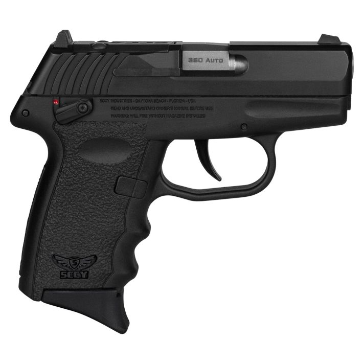 SCCY Industries CPX4CBBKRDRG3 CPX-4 RD 380 ACP 10+1 2.96" Black Polymer/Serrated Black Nitride Stainless Steel Slide/Finger Grooved Black Polymer Grip