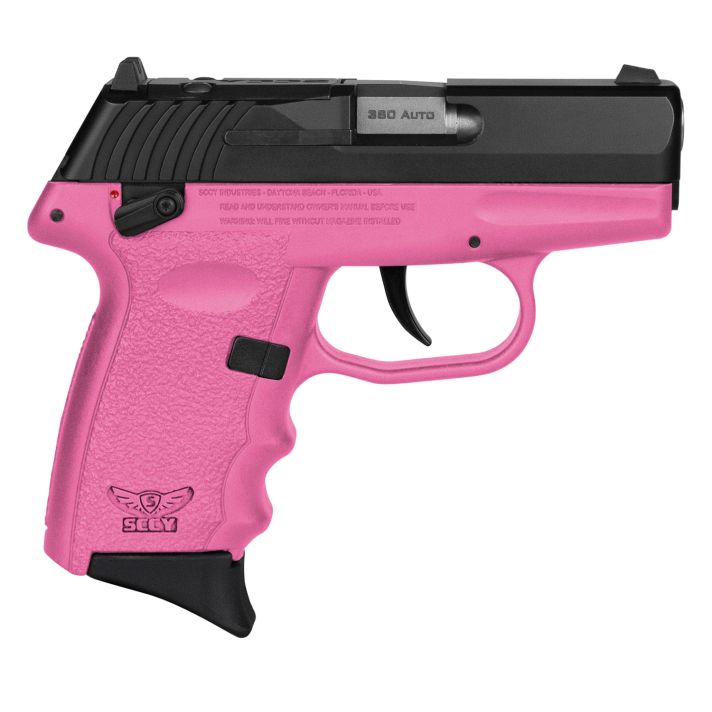 SCCY Industries CPX4CBPKRDRG3 CPX-4 RD 380 ACP 10+1 2.96" Pink Polymer/Serrated Black Nitride Stainless Steel Slide/Finger Grooved Pink Polymer Grip