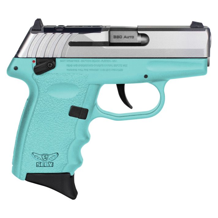 SCCY Industries CPX4TTSBRDRG3 CPX-4 RD 380 ACP 10+1 2.96" SCCY Blue Polymer/Serrated Stainless Steel Slide/Finger Grooved SCCY Blue Polymer Grip