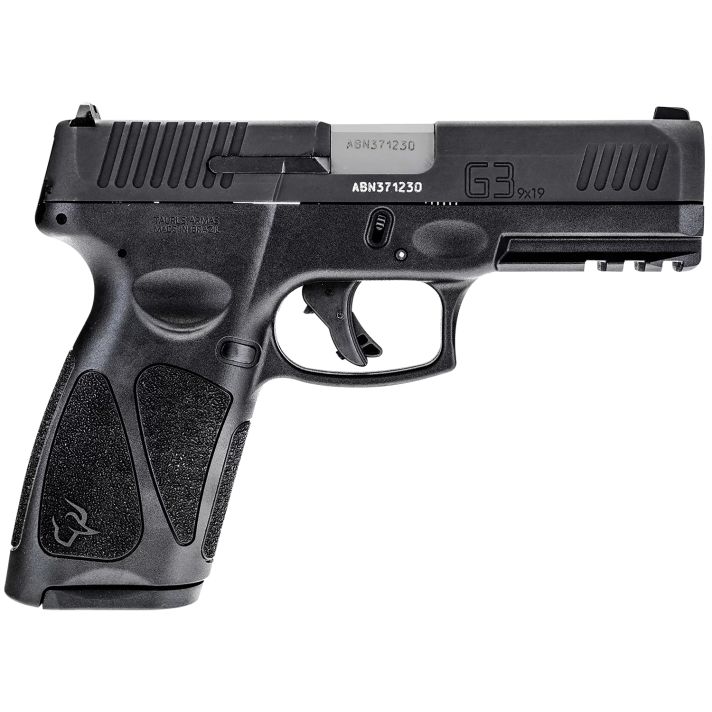 Taurus 1G3B94117 G39mm Luger 17+1 4" Barrel, Black Finish Picatinny Rail Frame, Serrated Matte Black Tenifer Steel Slide, Polymer Grip Includes 2 Mags