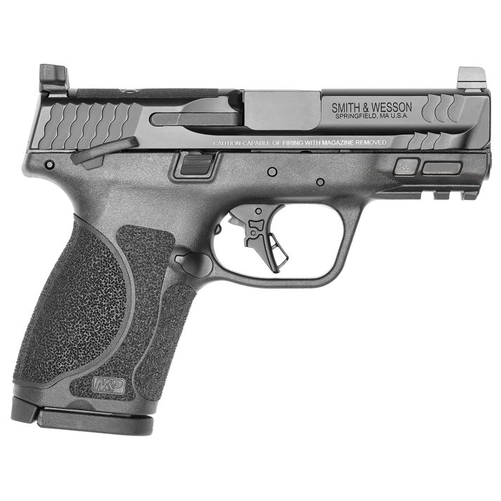 Smith & Wesson 13570 M&P M2.0Compact 9mm Luger 15+1, 3.60" Black Armornite Stainless Steel Barrel & Optic Cut/Serrated Stainless Steel Slide, Matte Black Polymer Frame w/Picatinny Rail