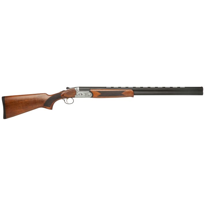 Dickinson LLC GW12W26P Green Wing12 Gauge 2rd 3" 26" Matte Black Vent Rib Barrel, Engraved Steel Receiver w/Satin Silver Metal Finish, Bead Front Sight, Wood Stock & Ejector