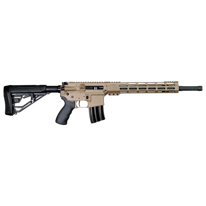 Alexander ArmsTactical50 Beowulf 7+1 18" Black Fluted/Threaded Barrel, Flat Dark Earth Cerakote Picatinny Rail Aluminum Receiver, M-LOK Handguard, Black Synthetic B5 Bravo Stock, Black A2 Grip