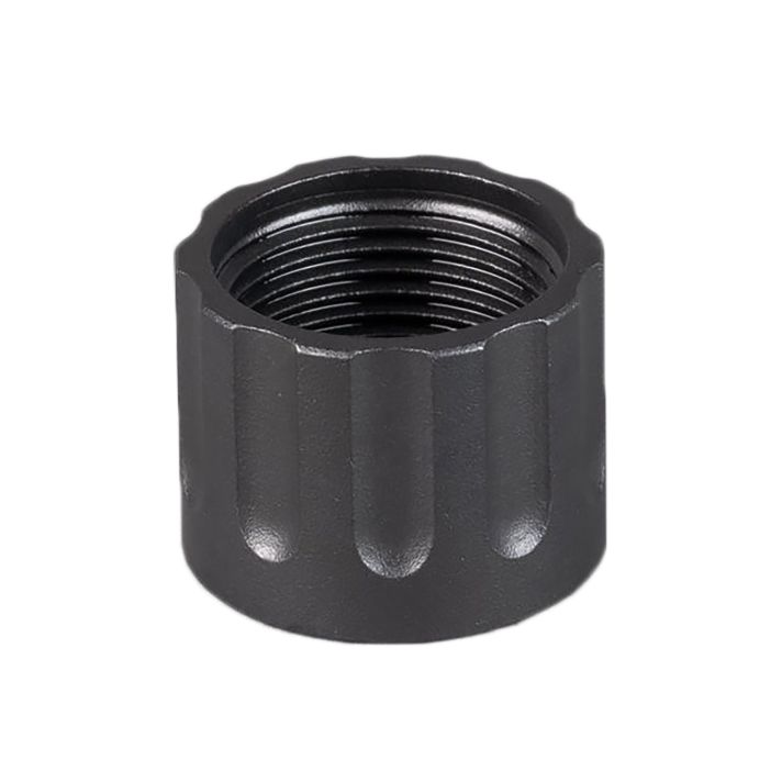 SilencerCo AC6 Delta Thread Protector Stainless Steel Black Oxide 1/2"-28 tpi