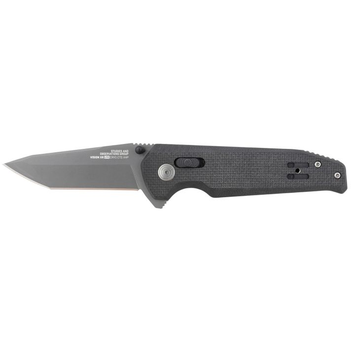 S.O.G SOG12570757 Vision XR LTE 3.36" Tanto Straight/CTS XHP Blade Black G10 Handle