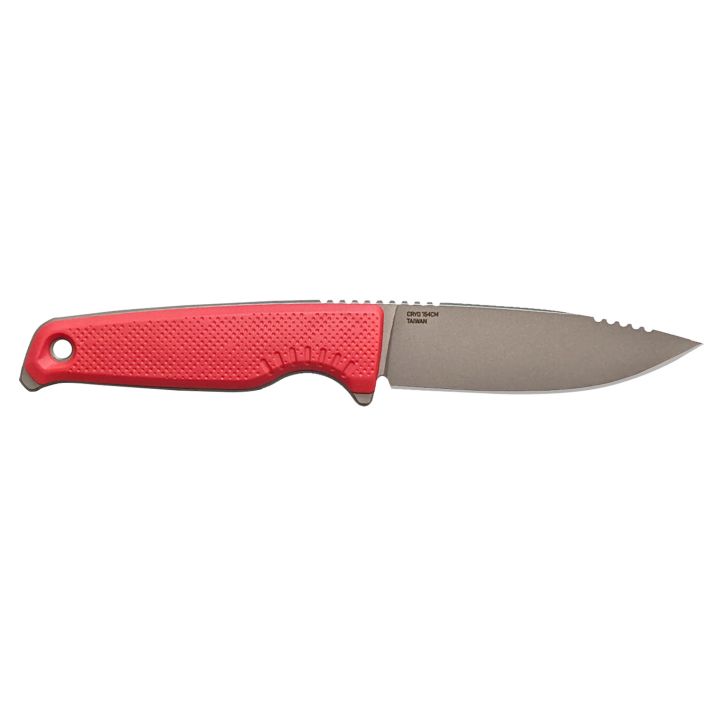 S.O.G SOG17790257 Altair FX3.40" Fixed Clip Point Plain Satin TiCN Cryo CPM 154 SS Blade, Canyon Red GRN Handle, Includes Sheath