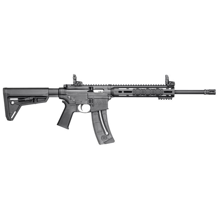 Smith & Wesson 10213 M&P15-22 Sport 22 LR Caliber with 25+1 Capacity, 16.50" Barrel, Matte Black Metal Finish & Adjustable Magpul MOE SL Black Stock Right Hand