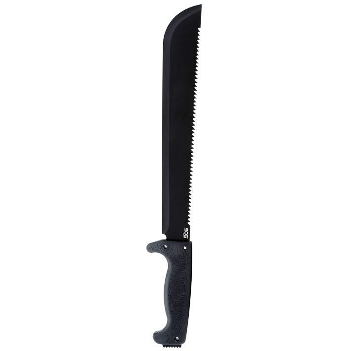 S.O.G SOG-MC01-N SOGfari13" Black Powder Coated 3Cr13MoV SS Blade Black Kraton Handle 19" Long Includes Sheath