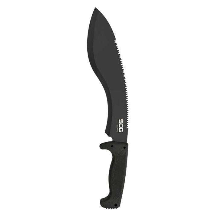 S.O.G SOGMC11N SOGfari12" Black Hardcased 3Cr13MoV SS Blade Black Kraton Handle 18" Long Includes Sheath