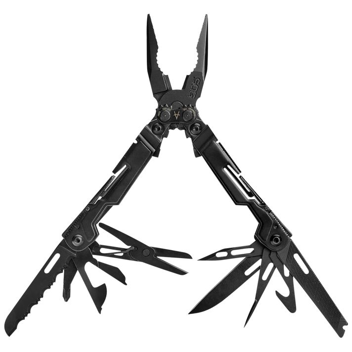 S.O.G SOG-PP1002-C PowerPintBlack Hardcoat Anodized Stainless Steel 5.10" Long Features 5Cr15MoV Stainless Steel