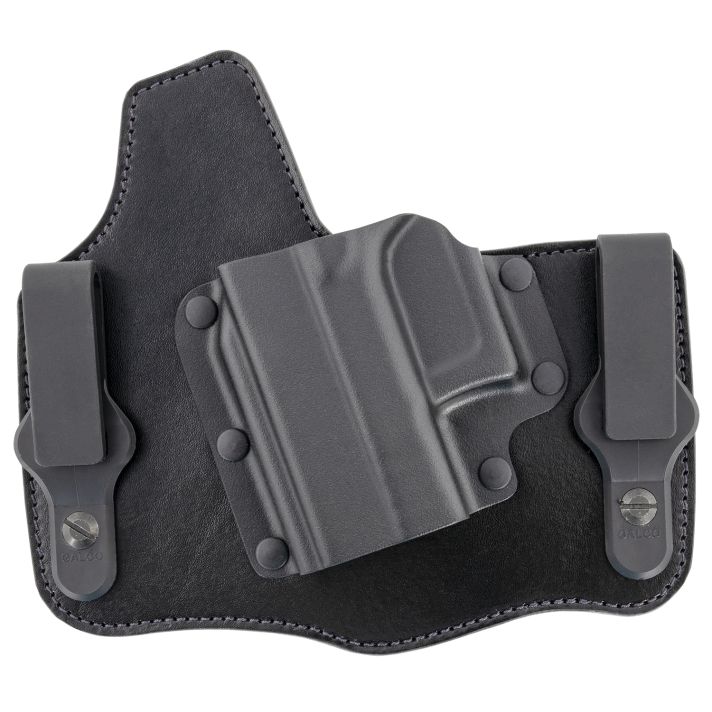 Galco KT801RB KingTuk Deluxe IWB Black Kydex/Leather Compatible w/Glock 43/43X/Springfield Hellcat Pro UniClip Mount Left Hand