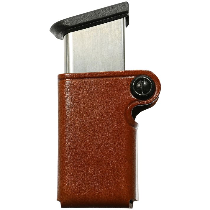 Galco SMC22 SMC Mag Case Single Tan Leather Belt Loop Compatible w/ Walther P99 Belts 1.75" Wide Ambidextrous Hand