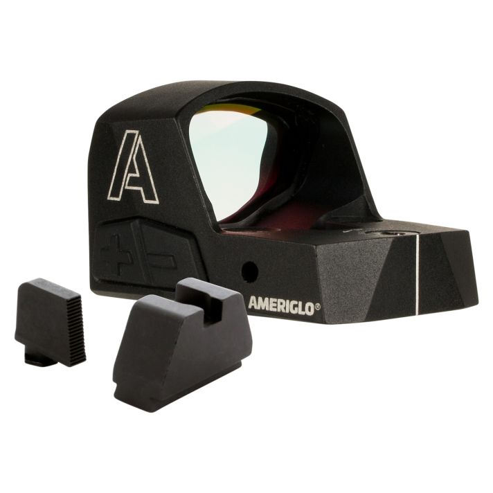 AmeriGlo HVN04 Haven Carry Ready Combo Matte Black 1 x 1.10" x 0.75" 5 MOARed Dot