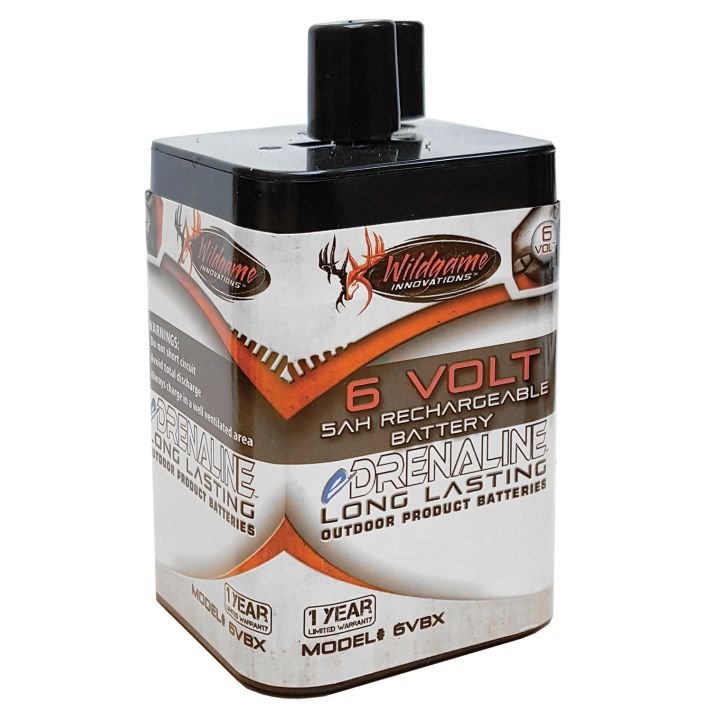 Wildgame Innovations WGIWGIBT0014 Spring Style Rechargeable Battery Black/Tan 6.0 Volts 5 mAh