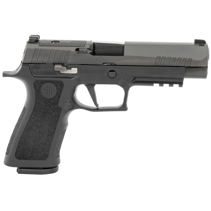 Sig Sauer 320XF9BXR3PR2 P320 XFull 9mm Luger 17+1 4.70" Carbon Steel Barrel, Black Nitron Optic Ready/Serrated SS Slide, Black Stainless Steel Frame w/Picatinny Rail, Black XCarry Medium Polymer Grips