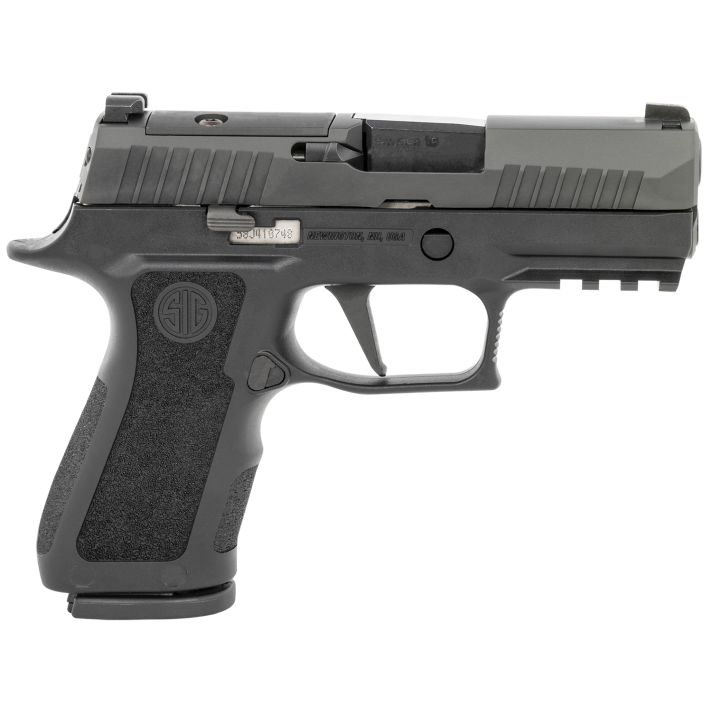 Sig Sauer 320XC9BXR3PR2 P320 XCompact 9mm Luger 15+1 3.60" Carbon Steel Barrel, Black Nitron Optic Ready/Serrated SS Slide, Black Stainless Steel Frame w/Picatinny Rail, Black XCompact Polymer Grips