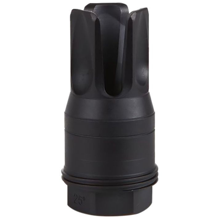 Sig Sauer SL55612X2825DEGF Clutch-Lok QD Flash Hider Black Stainless Steel with 1/2"x28 tpi 2.10" OAL for 5.56mm Sig Taper Lok Barrels