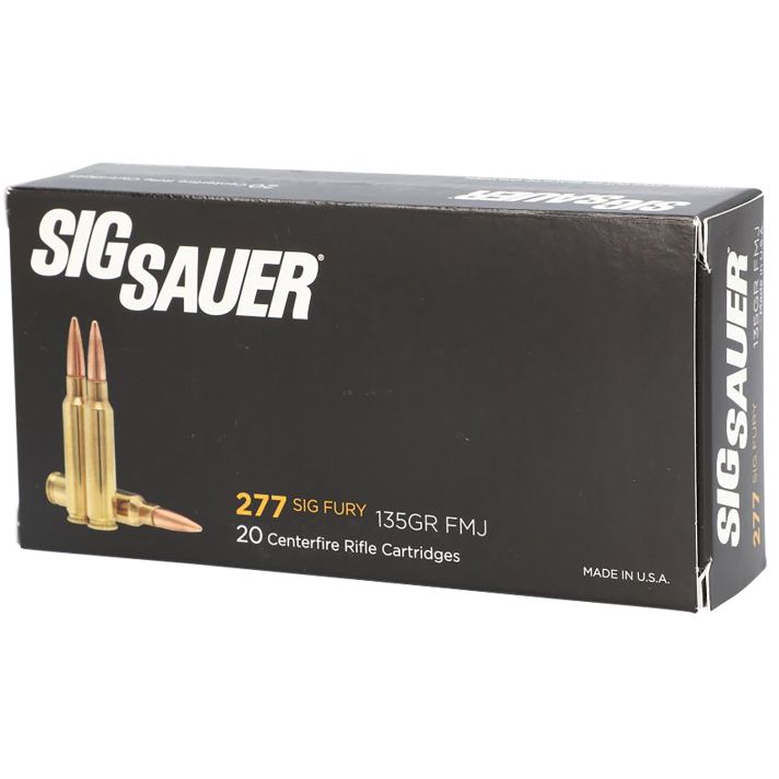 Sig Sauer E277SFB13520 Elite Ball277Fury 135gr Full Metal Jacket 20 Per Box/10 Case