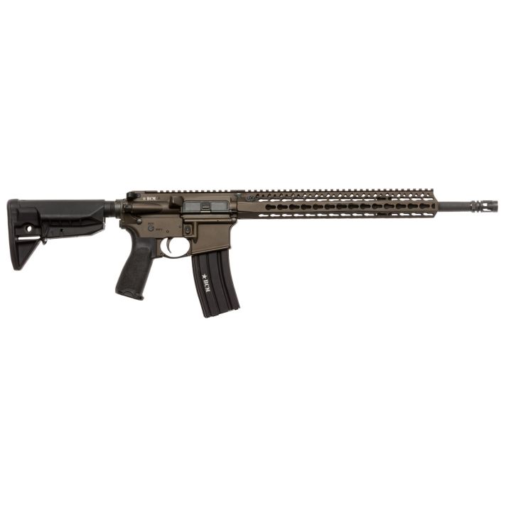 BCM 750790BRZ RECCE-16 KMR-A 223 Rem,5.56x45mm NATO 16" 30+1 Bronze Cerakote, Black Manganese Phosphate, 6 Position Stock Black Bravo Mod 3 Grip