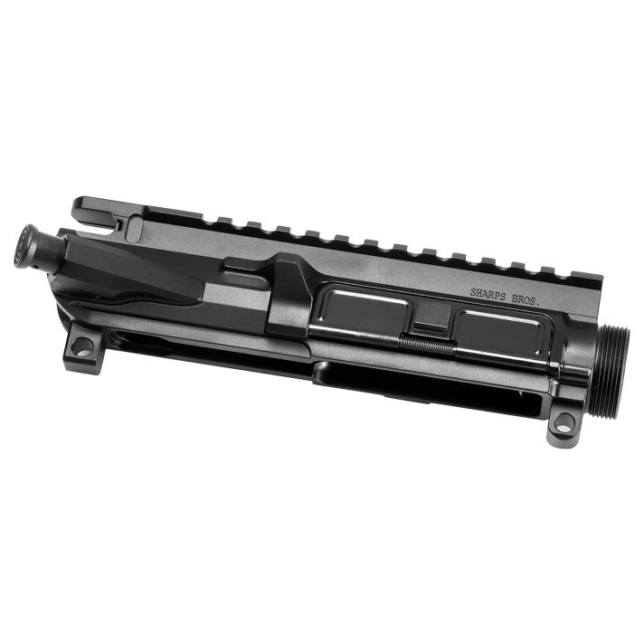 Sharps Bros SBUR04 Billet UpperUpper Receiver, 7075-T6 Aluminum w/Mil-Spec Anodized Finish, Stripped w/Forward Assist & Dust Cover For .223/5.56/.224 Valkyrie/300 BLK/6.5 Grendel Caliber AR-15