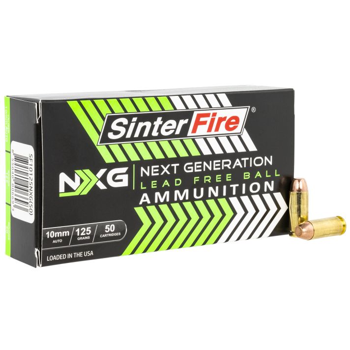 SinterFire Inc SF10125NXG Next Generation (NXG)10mmAuto 125gr Lead Free Ball 50 Per Box/20 Case