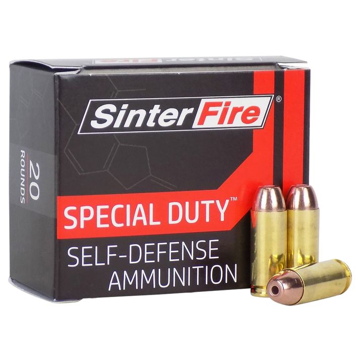 SinterFire Inc SF10125SD Special Duty (SD)10mmAuto 125gr Lead Free Frangible Hollow Point 20 Per Box/10 Case