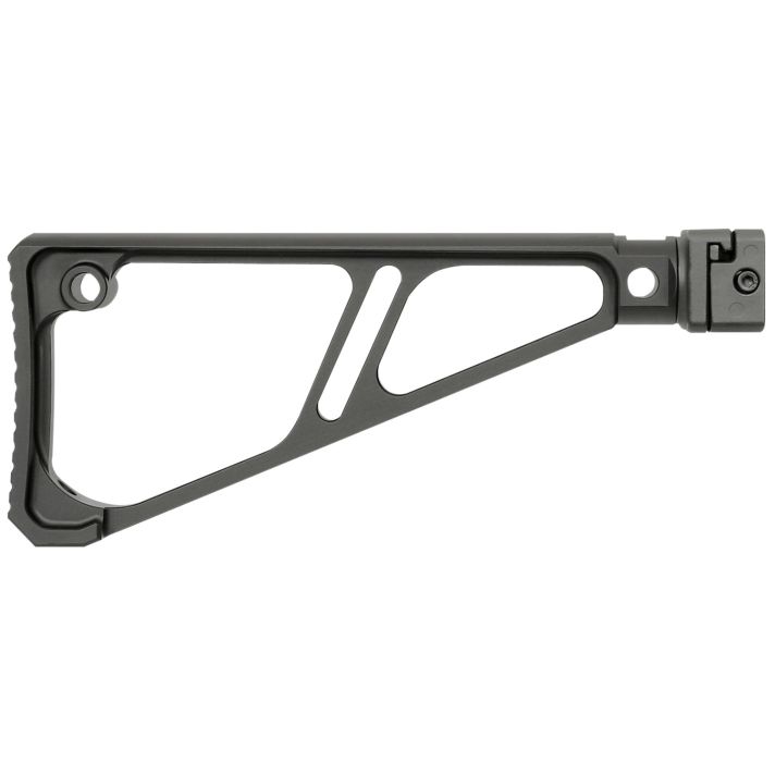 Midwest Industries MISTAPSFFES Side Folding Fixed Extruded StockBlack Anodized Aluminum for Picatinny Rail