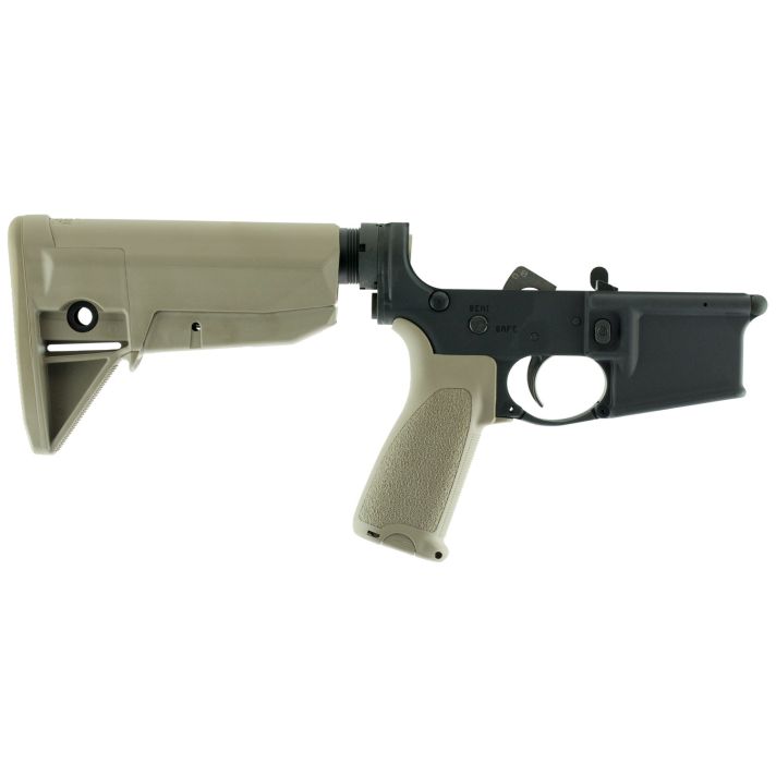 BCM LRGSTKMOD0FDE BCM Lower MOD 0 Multi-Caliber 7075-T6 Aluminum Black Cerakote Synthetic Flat Dark Earth Pistol Grip & Stock for AR-Platform