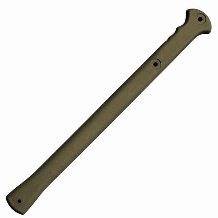 Cold Steel CS90PTHG Trench Hawk3.50" Blade 1055 Carbon Steel Blade OD Green Polypropylene Handle 19"