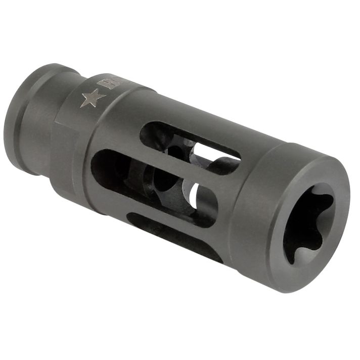 BCM GFCMOD1762 BCMGunfighter Compensator Mod 1 Black Stainless Steel with 5/8"-24 tpi Threads for 7.62mm, 300 Blackout AR-Platform