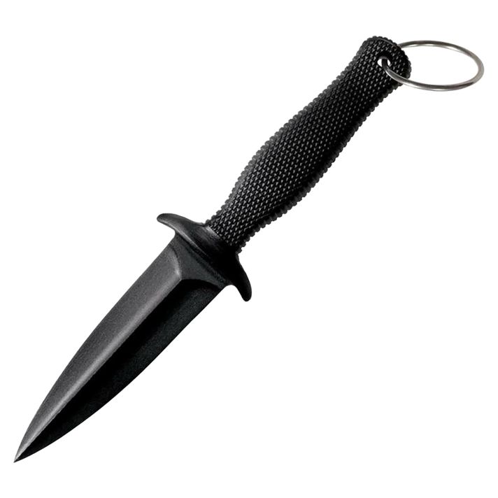 Cold Steel CS-92FBB FGX Boot Blade II 3.25" Fixed Plain Black Griv-Ex Blade/Black Checkered Kray-Ex Handle