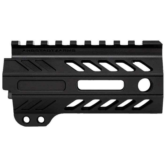 Angstadt Arms AA004HGMLT Ultra Light Handguardmade of Aluminum with Black Anodized Finish, M-LOK Style, Picatinny Rail & 4" OAL for AR-15 Includes Hardware