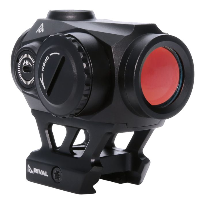 Rival Arms RARA8122BN X2 Red DotBlack Anodized 1 X 22 mm 2 MOA Red Dot