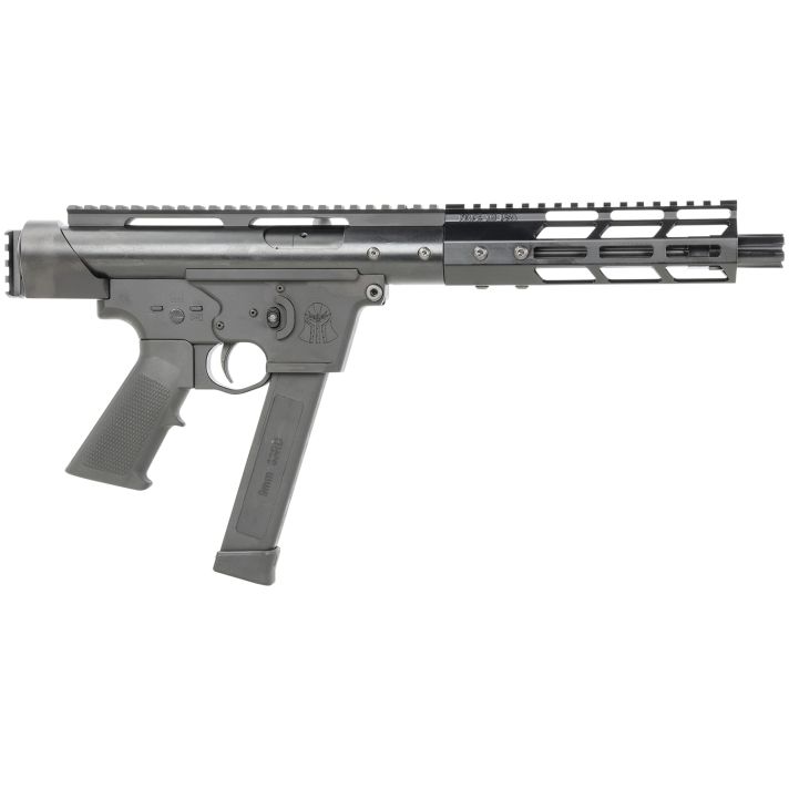 Tactical Superiority SIA-TAC09-085 Tac-99mm Luger 8.50" Black Hard Coat Anodized Rec Picatinny Rail End Cap Black A2 Grip