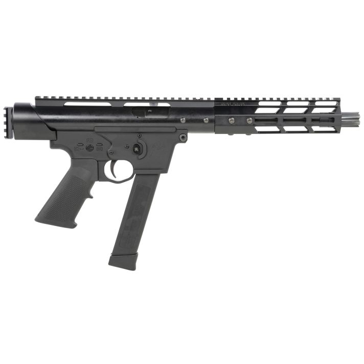 Tactical Superiority SIA-TAC09-085RD Tac-99mm Luger 8.50" Black Hard Coat Anodized Rec Picatinny Rail End Cap Black A2 Grip Includes Red Dot