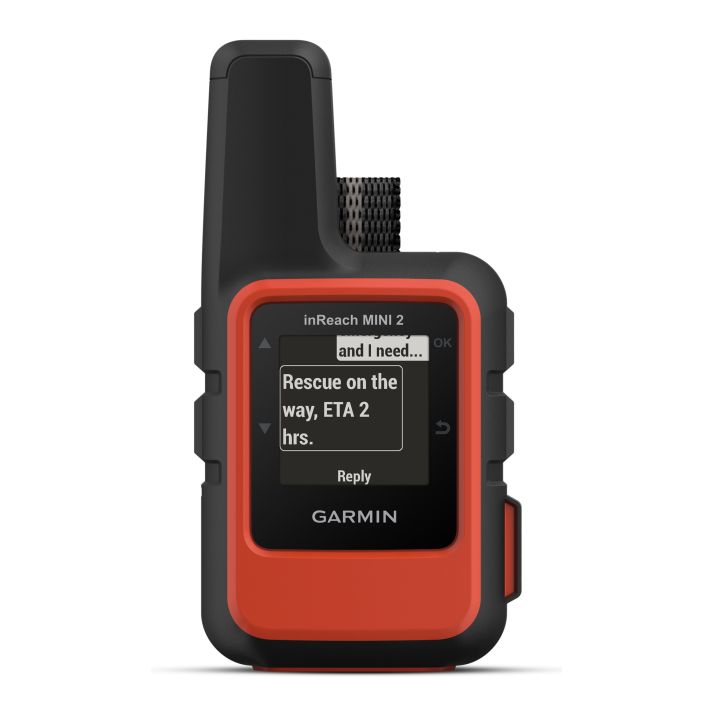 Garmin 0100260200 inReach Mini 2 Satcom Communication/SOS/Maps Black/Red Internal Rechargeable Lithium Battery Bluetooth/ANT+ GPS Yes