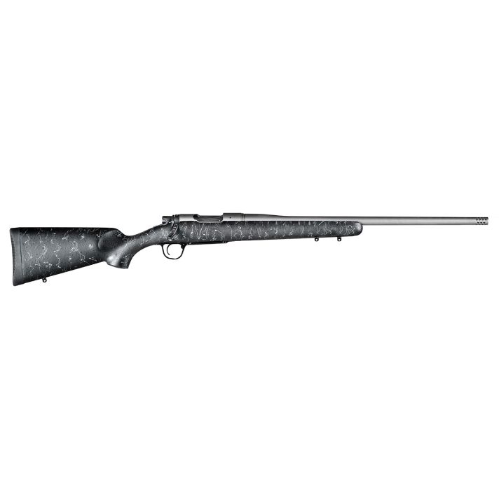 Christensen Arms CA10280H13211 Mesa6.5 Creedmoor 4+1 22" Threaded Barrel, Tungsten Gray Cerakote, Black with Gray Webbing Stock