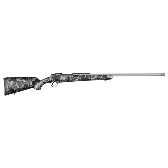 Christensen Arms 8010107800 Mesa FFT 7mm Rem Mag 3+1 22" Threaded Barrel, Tungsten Gray Cerakote, Black with Gray Webbing Stock