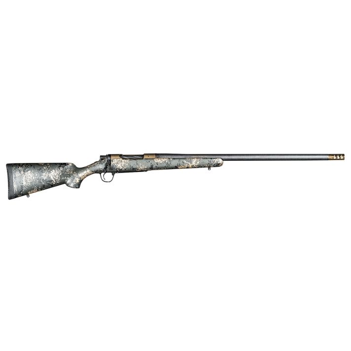 Christensen Arms 8010618600 Ridgeline FFT 22-250 Rem 4+1 20" Carbon Fiber/Threaded Barrel, Burnt Bronze Cerakote, Green with Black/Tan Accents Stock