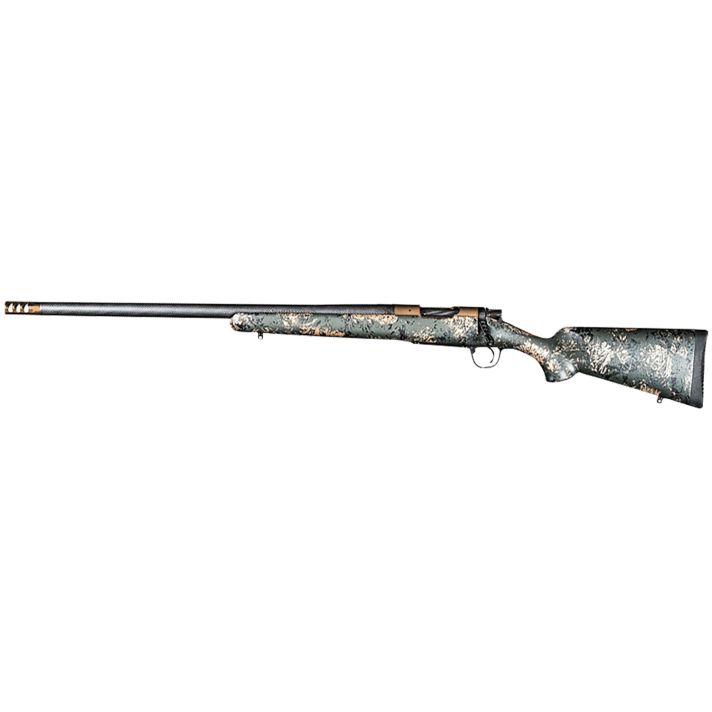 Christensen Arms 8010620800 Ridgeline FFT 6.5 PRC 3+1 20" Carbon Fiber/Threaded Barrel, Burnt Bronze Cerakote, Green with Black/Tan Accents Stock, Left Hand