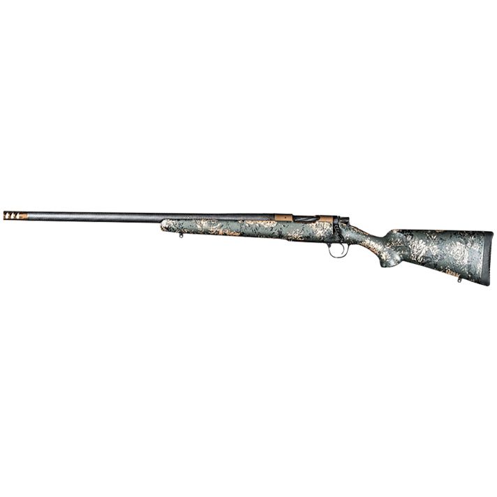 Christensen Arms 8010621400 Ridgeline FFT 300 PRC 3+1 22" Carbon Fiber/Threaded Barrel, Burnt Bronze Cerakote, Green with Black/Tan Accents Stock, Left Hand