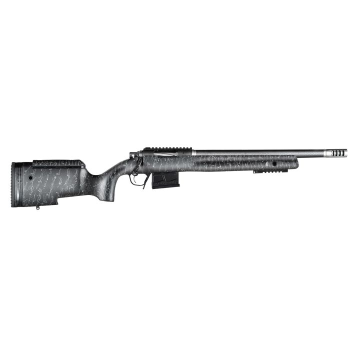 Christensen Arms CA10271H88281 BA Tactical Long Range 6.5 Creedmoor 4+1 16" Carbon Fiber Barrel, Black Nitride Finish, Black with Gray Webbing Stock
