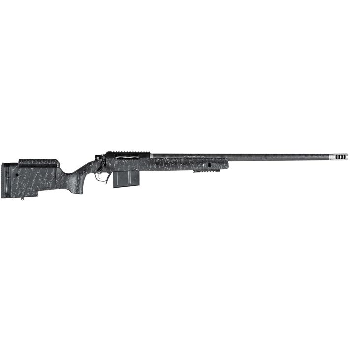 Christensen Arms CA10270H85281 BA Tactical Long Range 6.5 Creedmoor 4+1 26" Carbon Fiber Barrel, Black Nitride Finish, Black with Gray Webbing Stock