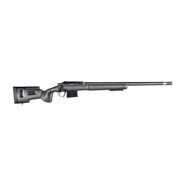 Christensen Arms 8010500400 TFM Long Range Full Size 6mm Creedmoor 4+1, 24" Carbon Fiber Target Profile Barrel, Black Nitride Aluminum Receiver, Natural Carbon Fiber Fixed Long Range Stock