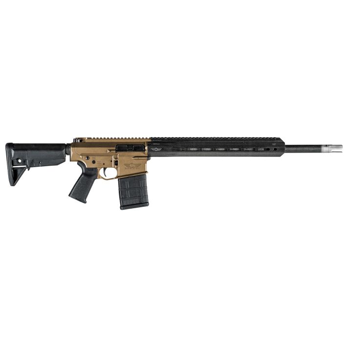 Christensen Arms CA112113137232 CA-10 G26.5 Creedmoor 20+1 20" Barrel, Brunt Bronze Cerakote Metal Finish, Black Adjustable BCM Gunfighter Stock, Black Polymer Grip