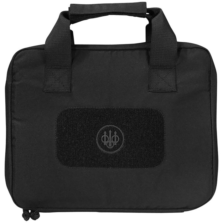 Beretta USA FO471001890999UNI Pistol CaseBlack 600D Polyester Holds 1 Handgun