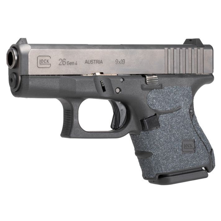 Hogue 18649 Wrapter Adhesive Grip made of Heavy Grit with Black Finish for Glock 26, 27, 33 Gen 4