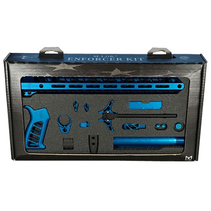 Timber Creek Outdoors TCOEKB Enforcer Complete Build Kit Blue Anodized for AR-15