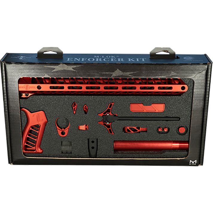 Timber Creek Outdoors TCOEKR Enforcer Complete Build Kit Red Anodized for AR-15